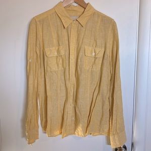 Banana Republic Yellow button down.